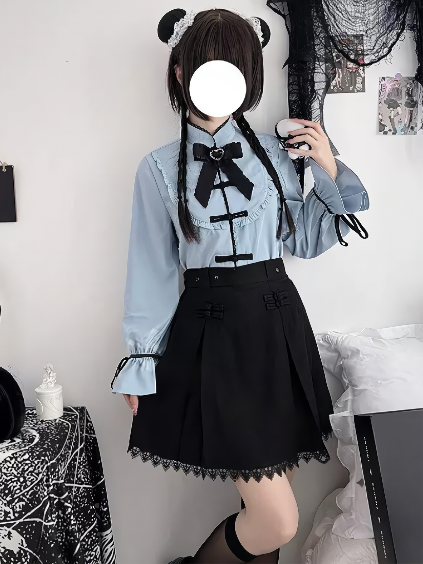 Mine ribbon china blouse