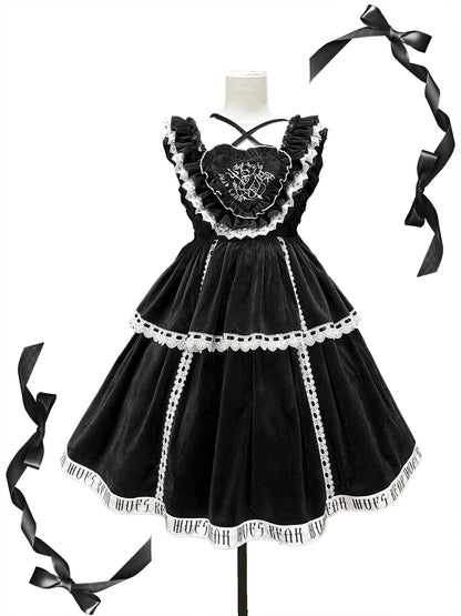 Gothic Doll Velvet Dress