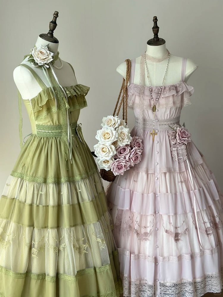 [Vorbestellfrist 22. Juni] Accessoires der Serie mit floraler Stickerei (nur für Käuferinnen des Kleides)