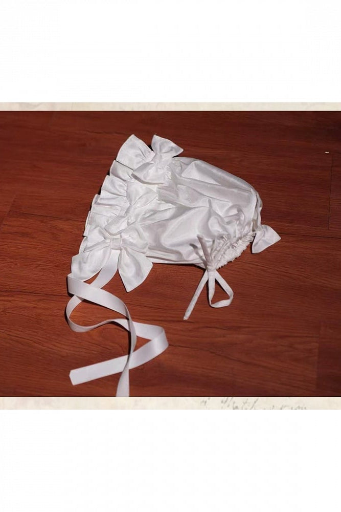 [November 15 Reservation Deadline] White Doll Style Front & Back Two-Way Ruffle Ribbon Lolita Dress (Short/Long) + Matching Shorts (Short/Long) + BB Hat