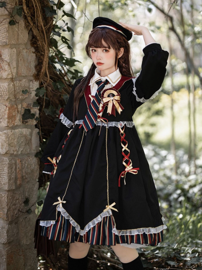 Magical girl style hooded Lolita dress