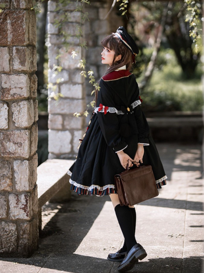 Magical girl style hooded Lolita dress
