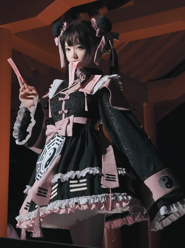 Jiangxi China Frill Ribbon Lolita Dress