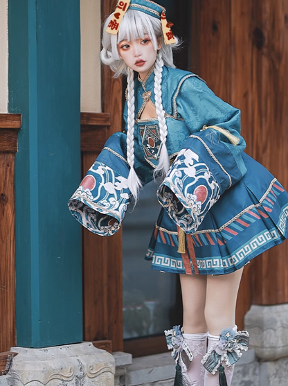 Kyungsi-style china jacket + sass skirt Kyungsi-style china jacket + pants