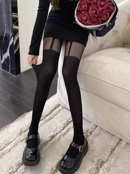 garter design stockings
