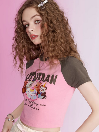 American Print T-Shirt