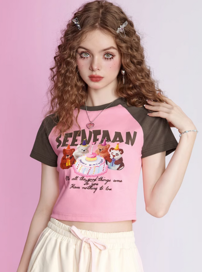 American Print T-Shirt