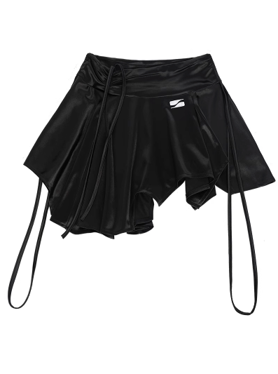 Irregular asymmetrical skirt