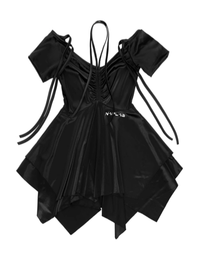 Layered Strapless Straps Dress