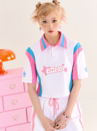 Summer Pop Short Polo T -shirt