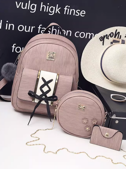 Backpack with Furchoem + Round Pushet + Card Case
