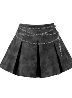 Chalk Hot Girl Chain American Retro Skirt