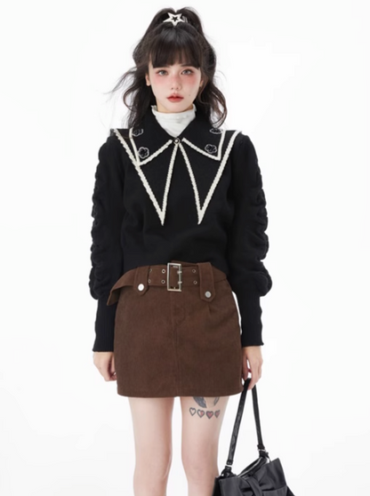 Retro Corduroy Skirt