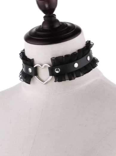 Dark Metal Love Choker