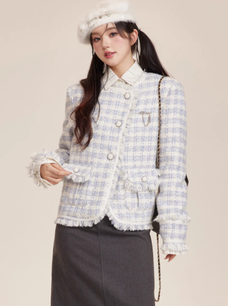 French Sweet Ice Tweed Jacket