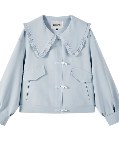 Pastel Doll Big Frilled Short Coat