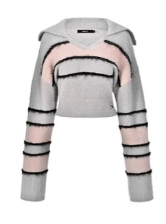 ボーダーポロショートトップス