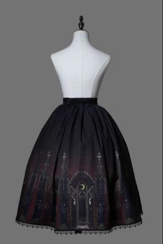 [Reservations] Wolf Hunter Series Gothic Cloak Halter Ribbon Dress Suit