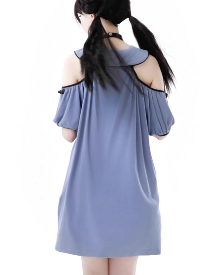 China Mode Dress x Off-Shoulder Top + Shorts