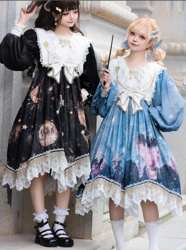 Galaxy Fantasy Thorn Rose Dairy in Lolita Dress