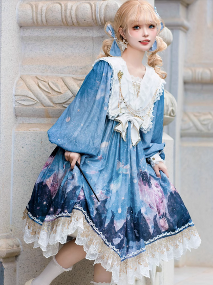 Galaxy Fantasy Thorn Rose Dairy in Lolita Dress