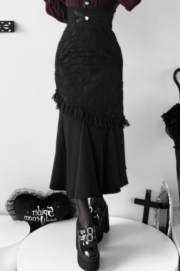 [Deadline for reservations: April 9] Frilled Ribbon Shirt Dark Mermaid Skirt Setup