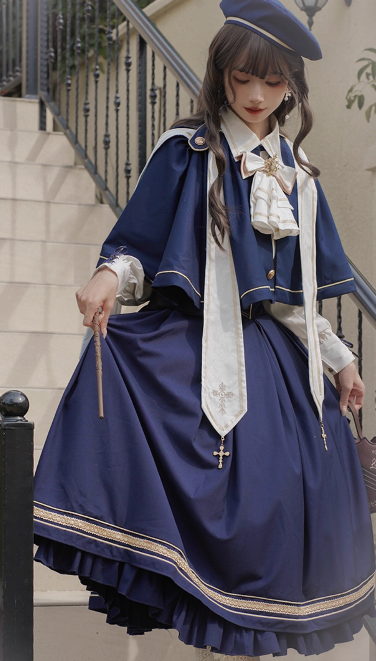 [Pre-order Deadline: August 30] Church Choir Gothic Cape Dress Set + Classical Blouse