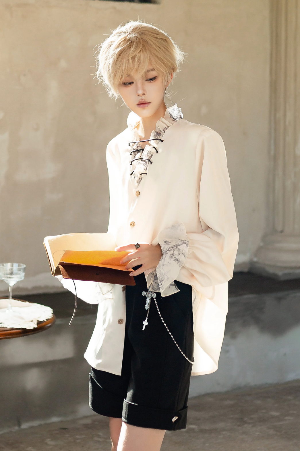 【予約商品】ブランディフレンチシリーズプリンスエレガントショートスリーブシャツ＋ロングスリーブシャツ