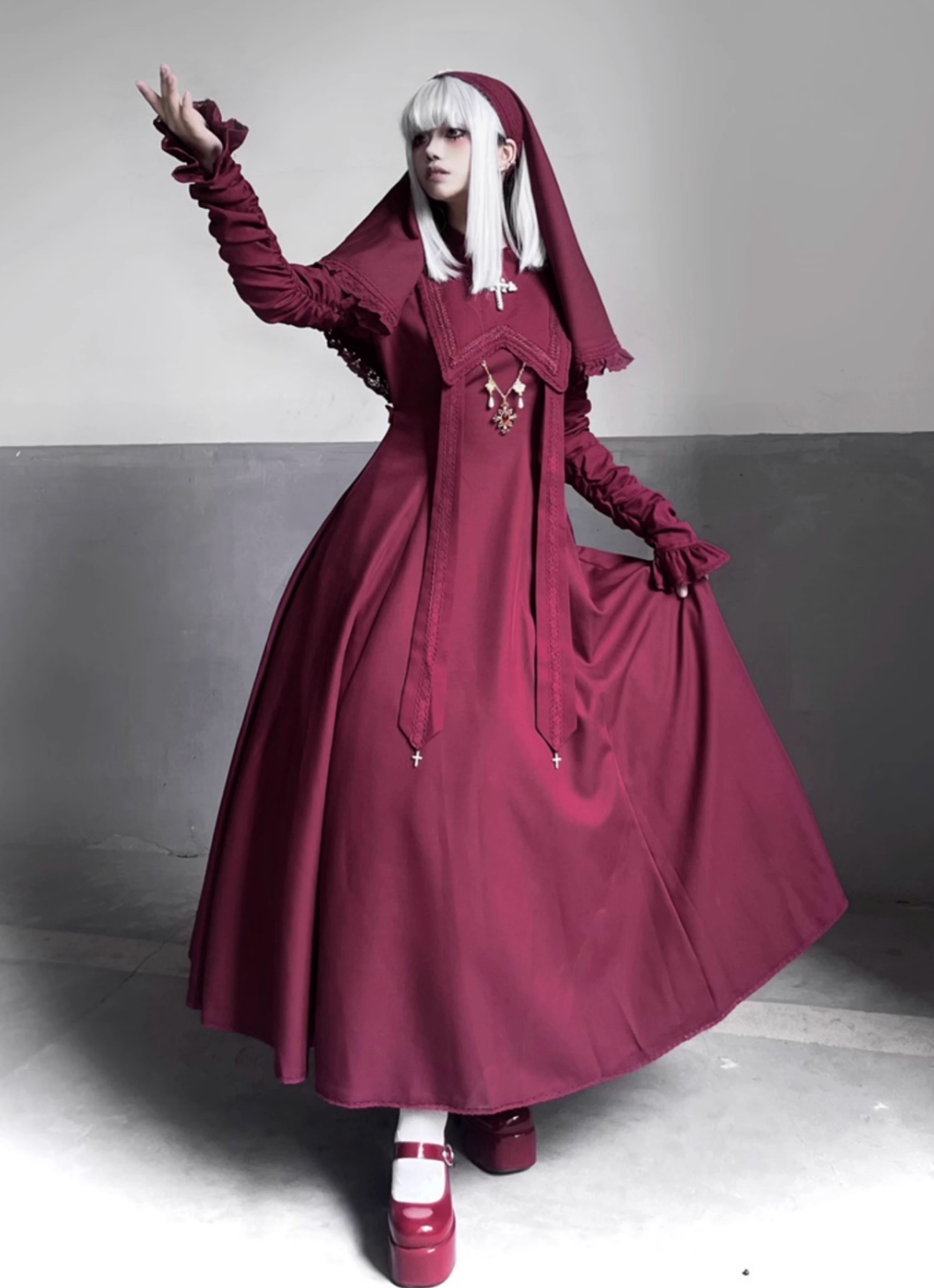 【9月13日截止预订】月夜修女祈祷哥特连衣裙