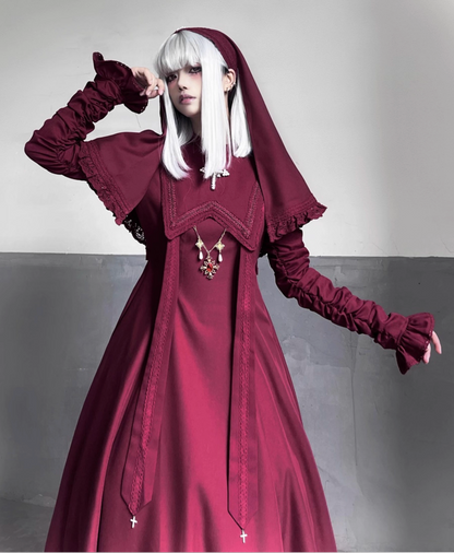 【9月13日截止预订】月夜修女祈祷哥特连衣裙