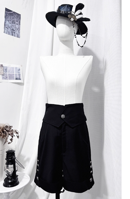 [Pre-order Deadline: November 9] Steampunk Prince Vest Shorts Cape Suit Set + Hat + Complete Accessories
