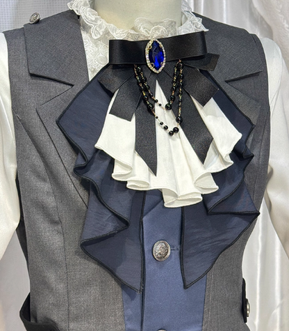 [Pre-order Deadline: November 9] Steampunk Prince Vest Shorts Cape Suit Set + Hat + Complete Accessories