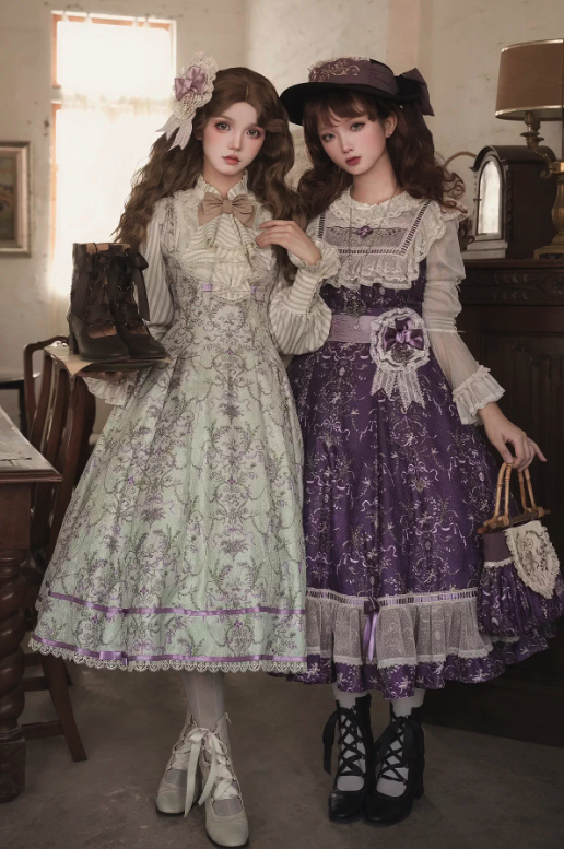 【12月26日予約締切】エレガントアンティークロリータレースアップブーツ