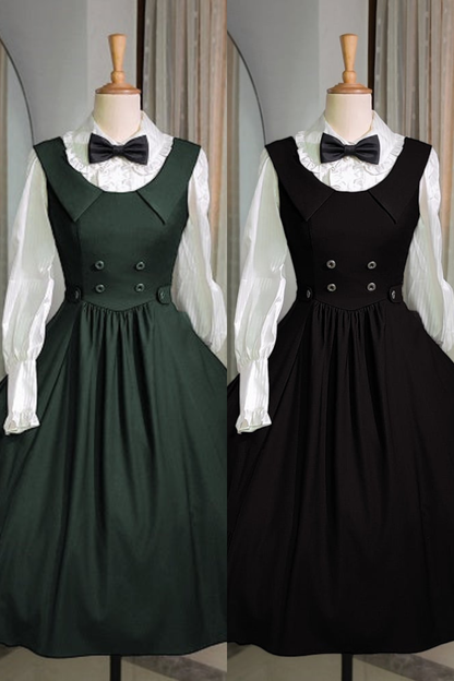 【12月9日予約締切】スプリットカラーエレガントバックレースアップドレス