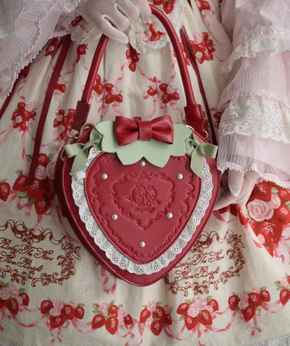 [Pre-order Deadline: April 13] Strawberry Lace Ribbon Bag