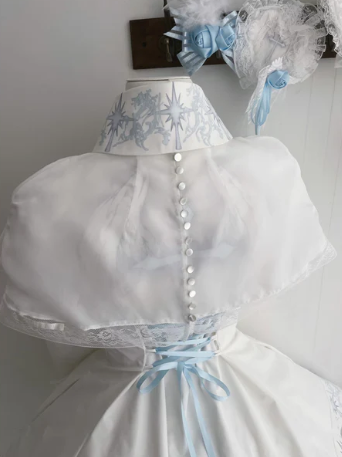 【4月13日预售截止】天使告白哥特洛丽塔十字蕾丝披肩