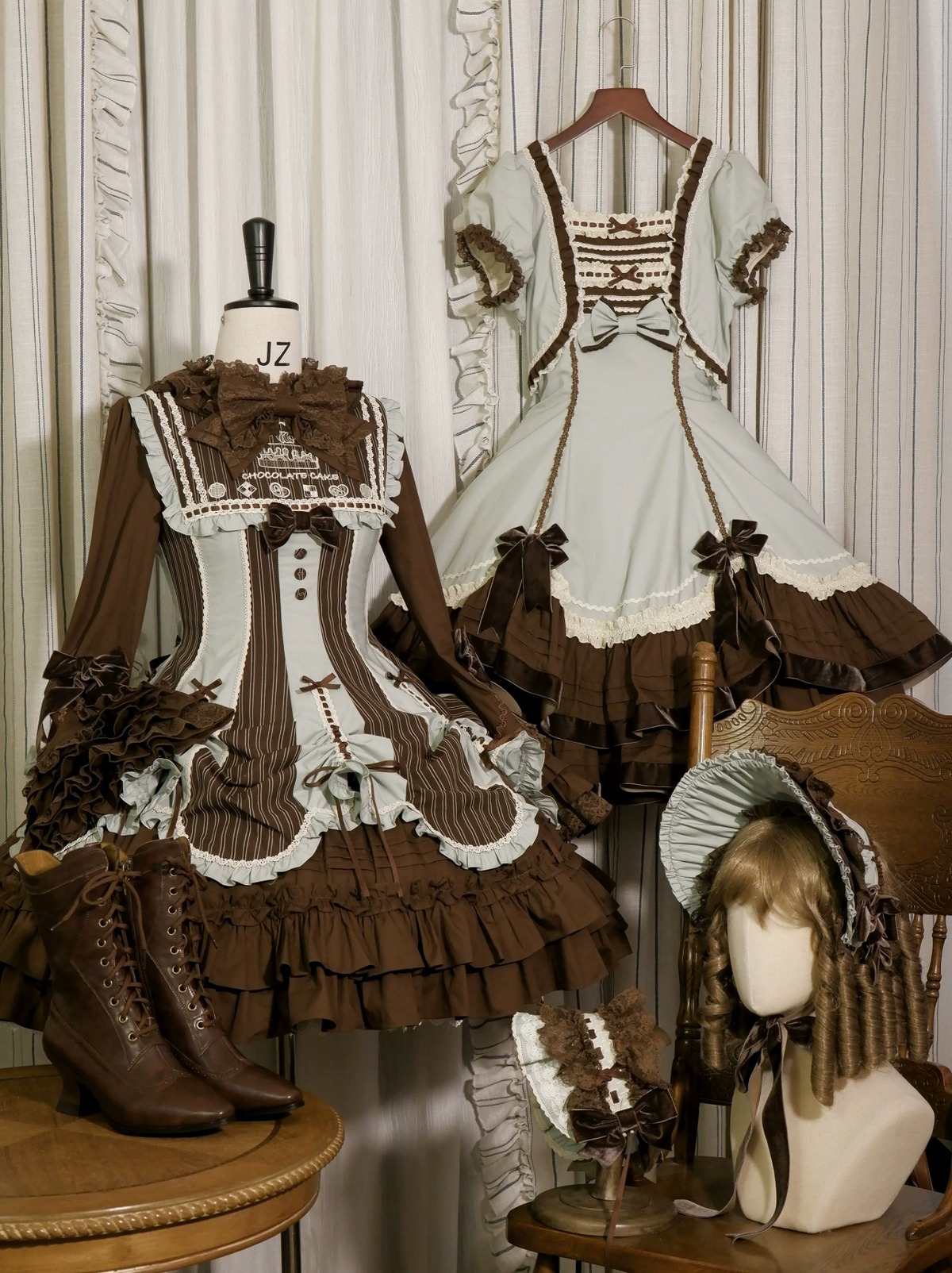 Robe lolita style poupée victorienne