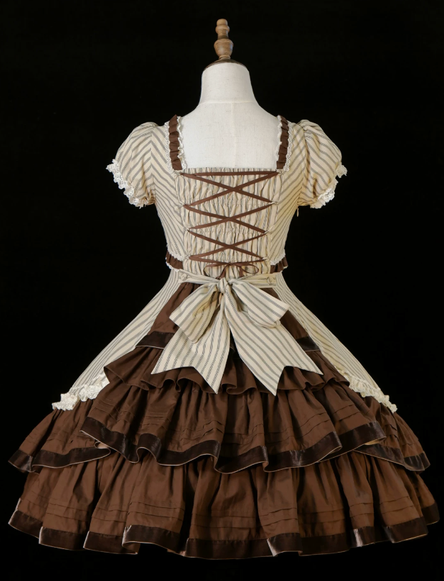 Robe lolita style poupée victorienne