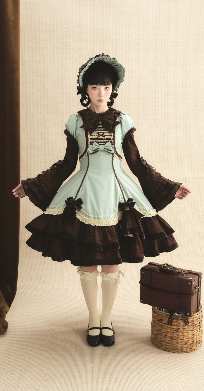 Robe lolita style poupée victorienne