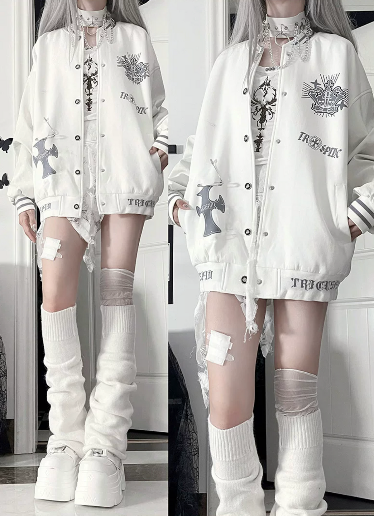 American Retro Embroidered Baseball Jacket