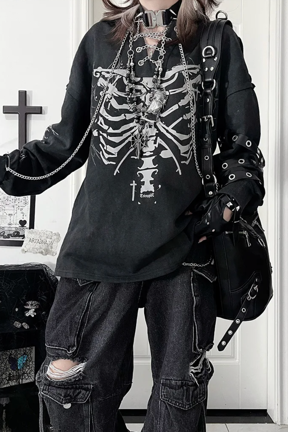 Bone Rib Tie-Dye Hoodie