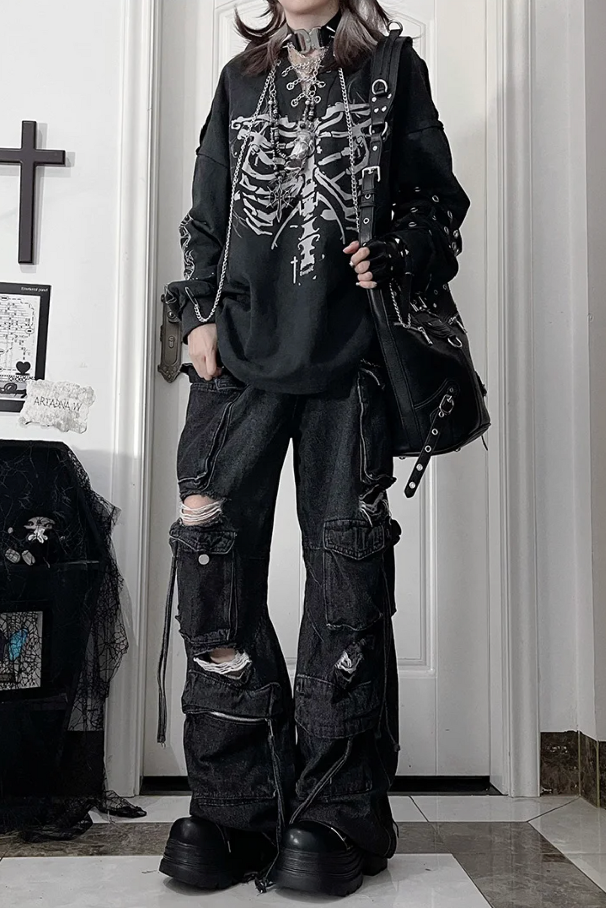 Bone Rib Tie-Dye Hoodie