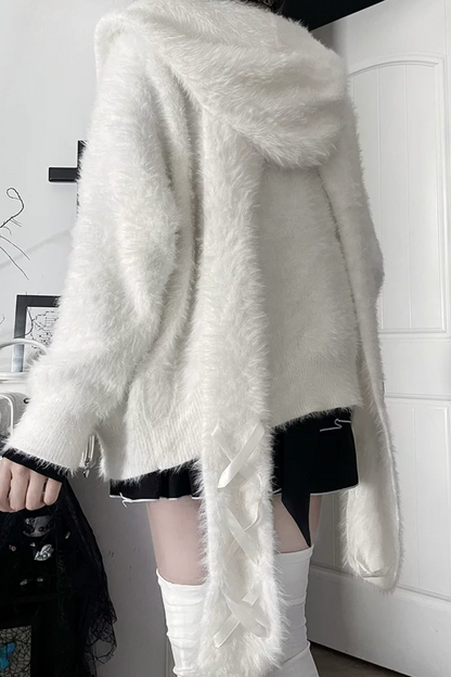 Long Rabbit Ear Design Jacket