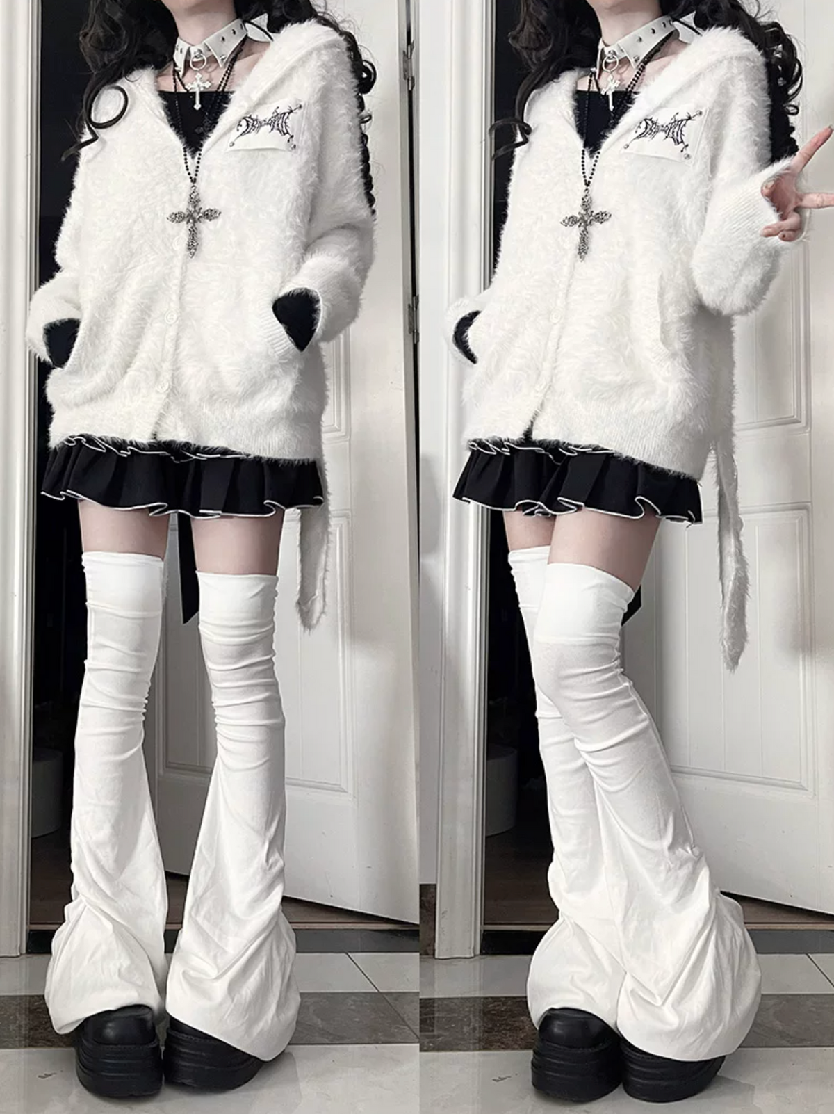 Long Rabbit Ear Design Jacket