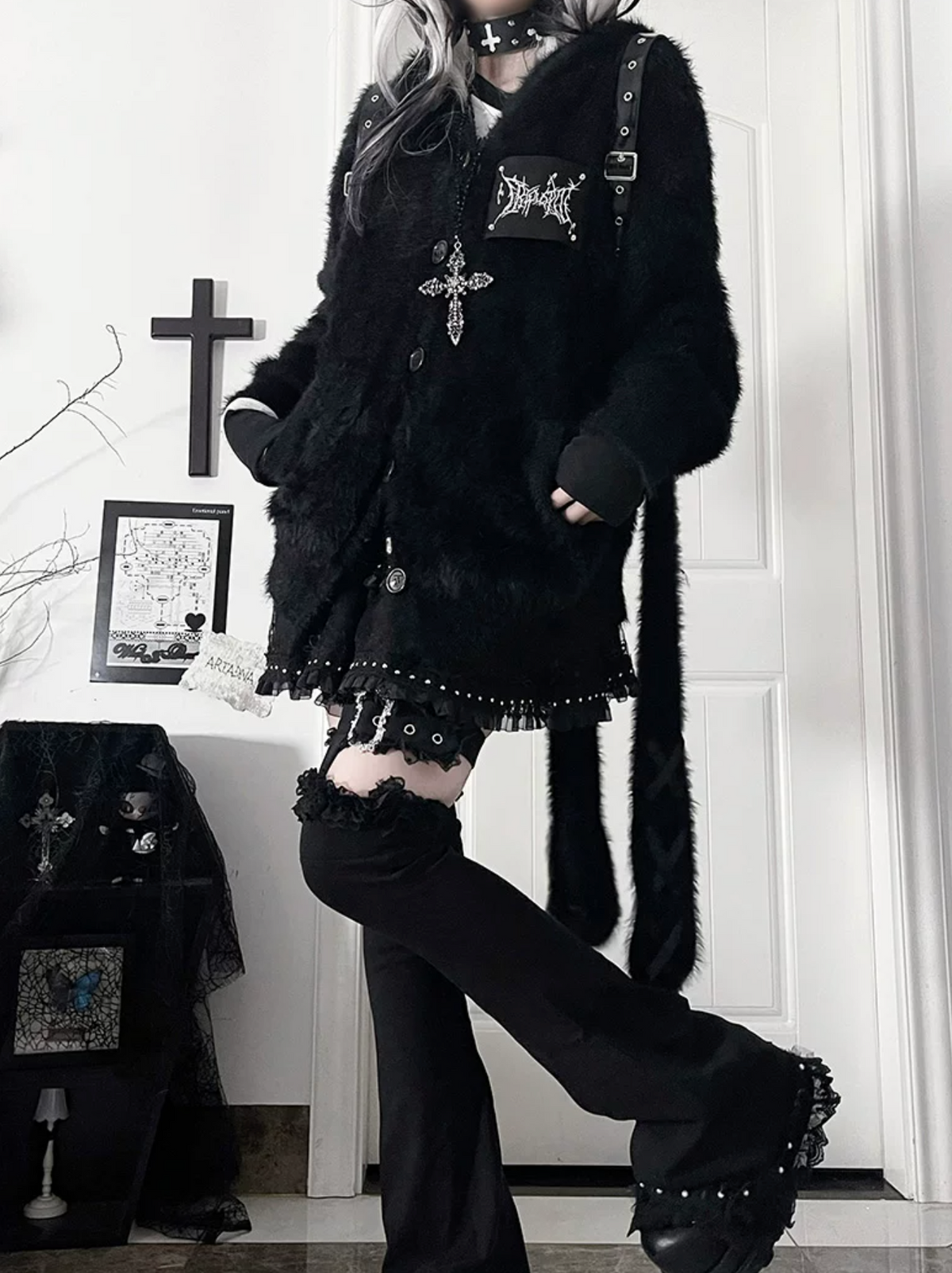 Long Rabbit Ear Design Jacket