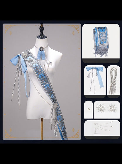 【12月7日予約締切】５ Colors Royal Prince-Style Military Lolita Series Accessories (Sash, Detachable Fur Collar)