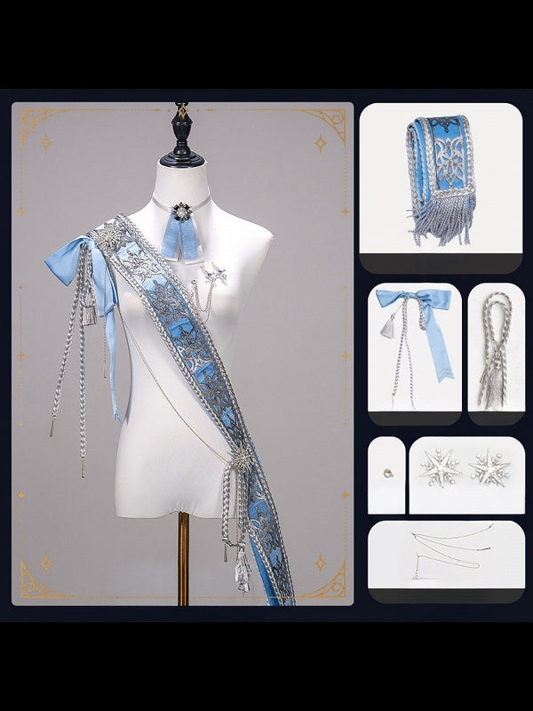 【12月7日予約締切】５ Colors Royal Prince-Style Military Lolita Series Accessories (Sash, Detachable Fur Collar)