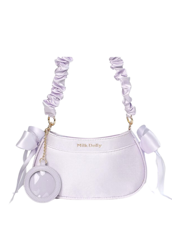 フローティングキャットサテンワンショルダーバッグ