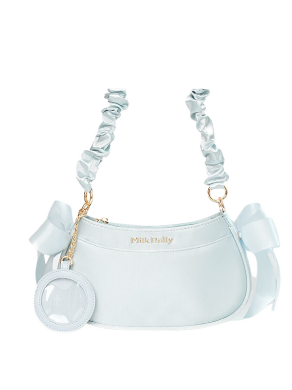 フローティングキャットサテンワンショルダーバッグ