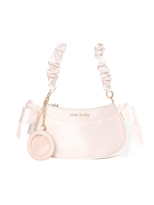 フローティングキャットサテンワンショルダーバッグ